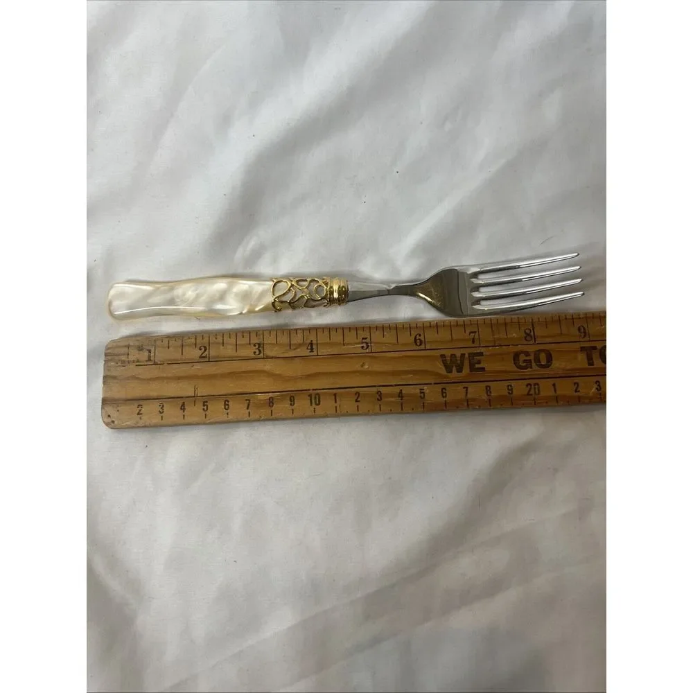 Bugatti Italy‎ Melodic Gold Ring 2 Pc Fork Set Stainless Steel 18/10